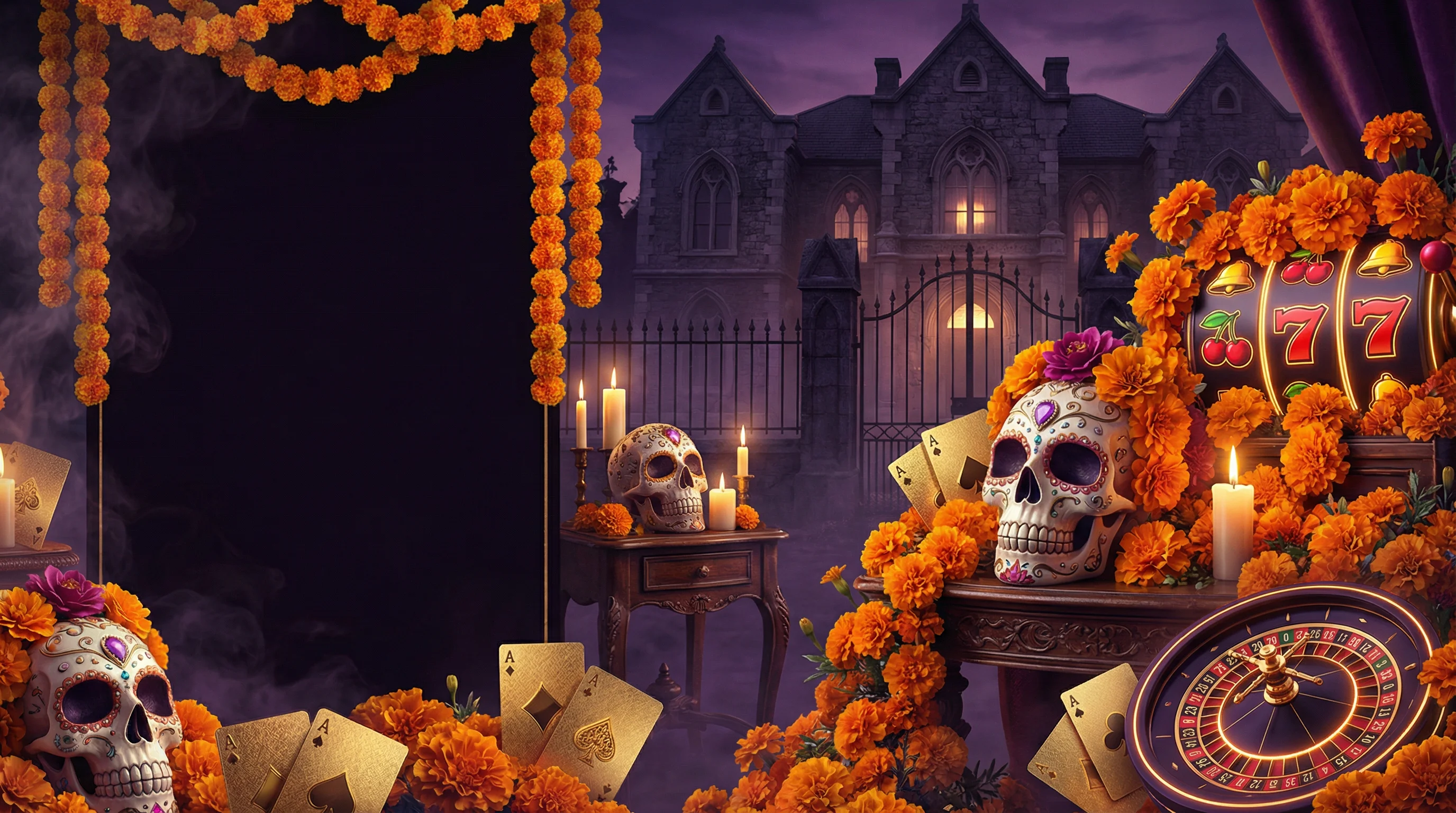 Winz Casino casino bienvenida con temática del Día de los Muertos mexicano