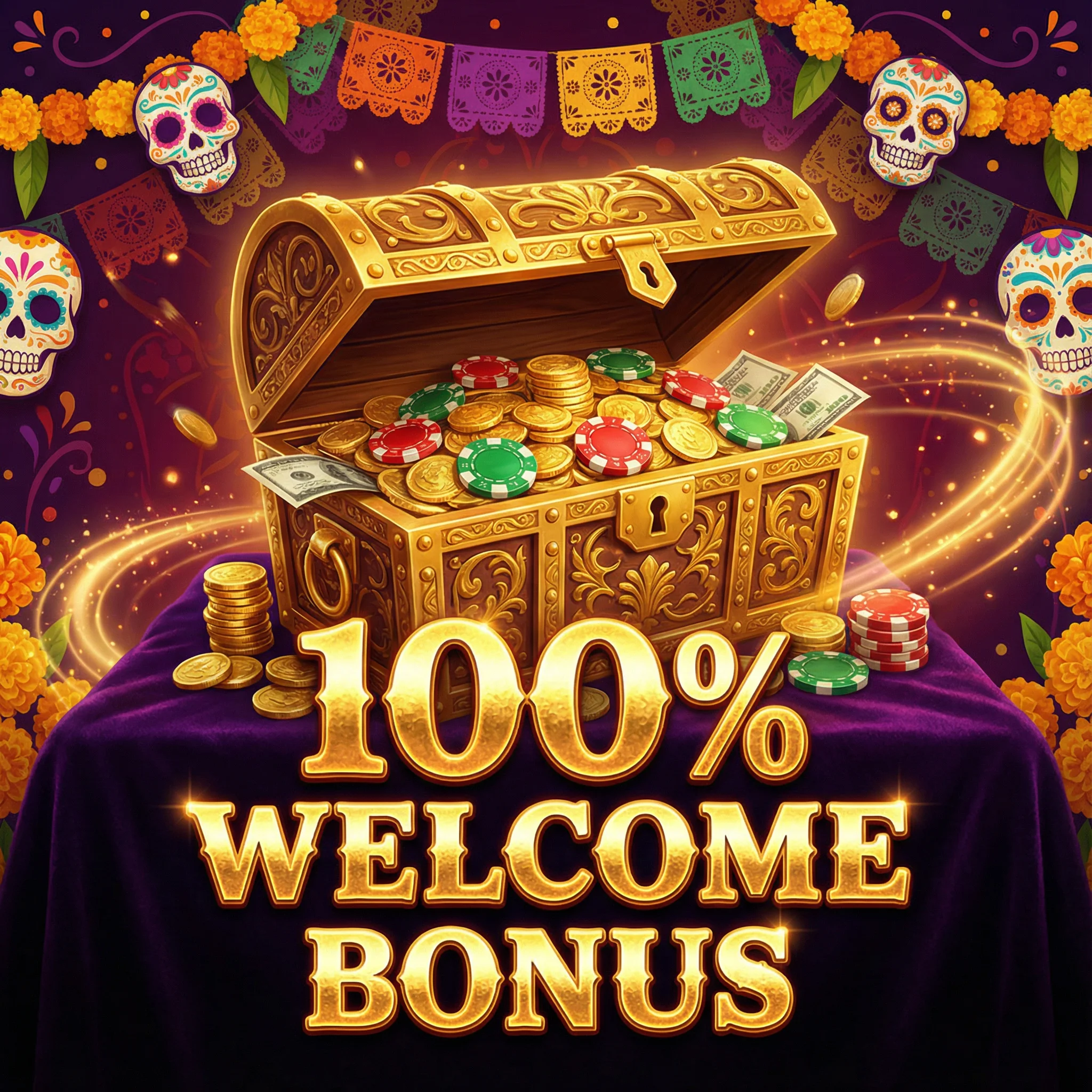 Bono de bienvenida 100% hasta $5000 MXN en Winz Casino casino